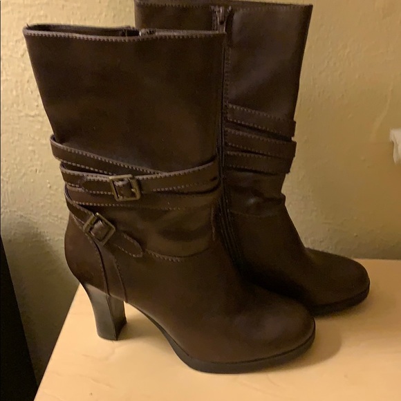 Candie's Shoes - Candies Brown Slouch Boots (G23)